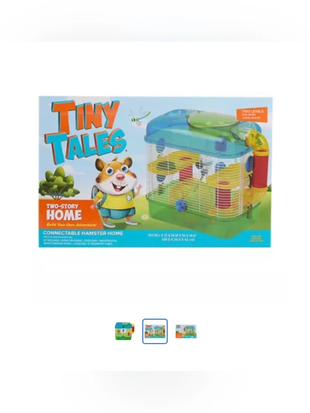 Tiny Tales Two-Story Hamster Home - Multi-Color